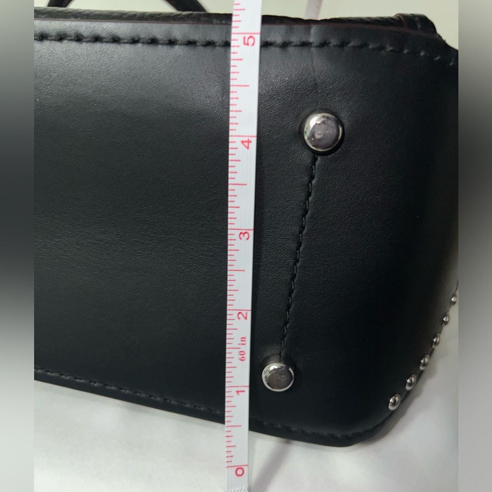Coach Drifter Grace Pebbled & Suede Leather Studded Framed Satchel NWOT HTF RARE - Picture 13 of 16